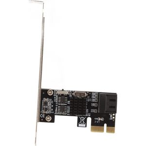 PCIE To SATA 3.0 Expansion Card, 2-Port PCI Express 1X 4X 8X 16X Slot SATA Hard Drive Adapter Controller Expansion Card, for XP 11 10 Vista Linux for OS