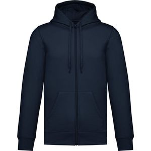 Kariban Gerecycleerde sweater met rits en capuchon uniseks K4042 - Navy - XL