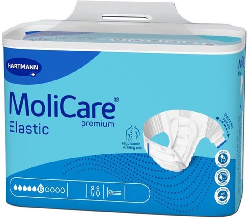 Hartmann - Molicare Premium Slip Elastic - Broekluier - 6 Druppels - Hypoallergene Stof