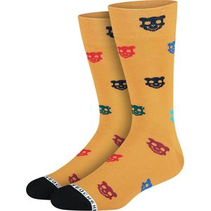 Heroes on Socks - All over Panda Brown- Herensokken - Maat 41-46