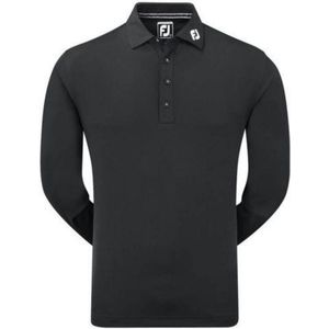 FootJoy Thermolite Long Sleeved Golfshirt - Zwart - Maat XXL