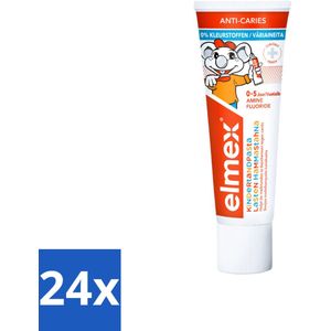 24 x Elmex Gel-Tandpasta Peuter (0-5 Jaar) 75 ml - Tandpasta Voor Peuters - Anti Cariës - Fluoride Tandpasta - Elmex Peuter - Tandverzorging Kinderen
