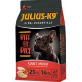 Julius-K9 - Beef & Rice - Hondenvoer voor volwassen honden - hondenbrokken op rund & rijst basis - geschikt voor alle rassen - 12kg
