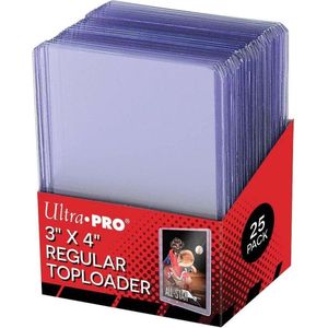 Kaarten Toploaders| 25x Stuks | Ultra Pro 3x4 |Regular|Toploader | TCG | kaarthouders | Ultra Pro | Cards toploader| plastiek| Holder | Toploader | Transparant