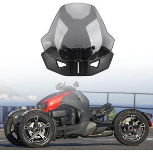 Adventure Adjustable Ventilated Front Wind Deflector Clear Windshield for Ryker 600 900 Rally Sport - Replace OEM 219401032 .