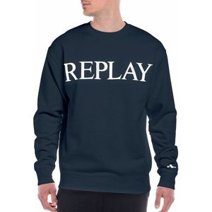 Replay - Pure Logo - Sweater - Donkerblauw - Heren