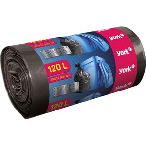 Vuilniszakken Afvalzakken | Inhoud 120l | 5 rollen = 50 zakken | Voordeelverpakking | 105 x 70 cm