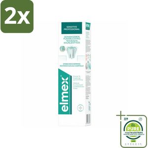 Elmex Tandpasta Sensitive Professional 75 ml - Voordeelverpakking - 2 stuks - Gevoelige tanden - Tandpasta