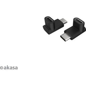 Akasa 90 degrees USB3.1 Gen2 Type-C to Type-C adapter, 2/pack