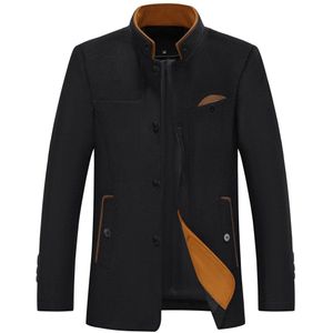 Allthemen Heren Winterjas met opstaande kraag - Zaken Vrijetijdsjas - S