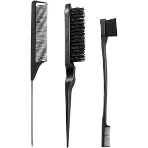 Allecto plus - 3-delige haarstylingset voor salon, dames, heren en kinderen - Zwart