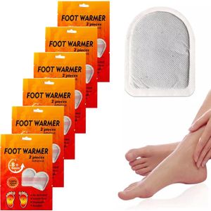 HODAF - Warmte zolen - 12 Zolen In Totaal - Foot Warmer - Inlegzolen - Voetverwarmers Pads - Teenwarmers - Winterzool - Wegwerp - Handig Voor Winter - 6 Paar - Geeft tot 8 uur Warmte Af - Schoen - Zool - Sokken - Elke Maat - Warmte Zool Pads