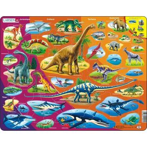Larsen LA-HL1-FR puzzel Framepuzzel 85 stuk(s) Dinosauriërs
