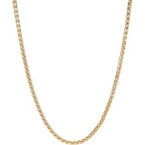 Marenca gouden vossenstaart schakel heren ketting (60cm)