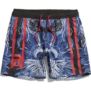 G-STAR Dirik Jellyfish Ao Zwemshorts Heren - Dark Black Jellyfish Mirror - M