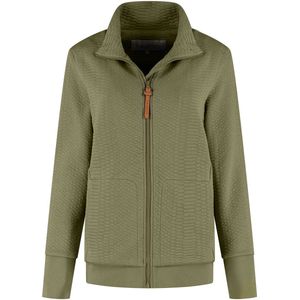 MGO Rosy Dames - Outdoorvest - Fleece - Sweat - Groen