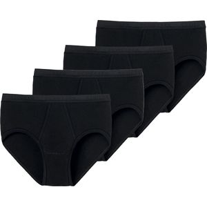 Schiesser Heren sportslip met opening 4 pack Original Classics fijnrib