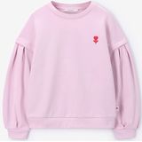 Sissy-Boy - Lichtroze sweater met pofmouwen