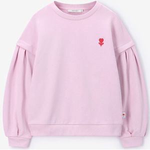 Sissy-Boy - Lichtroze sweater met pofmouwen