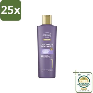 25 x Andrélon – Shampoo – Pro Care – 250 ml - Grootverpakking - Haarversterken - Haarverdikken - Haaruitval Verminderen - Breuk Voorkomen - Ceramide Shampoo