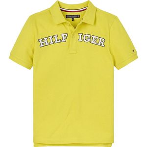 Tommy Hilfiger Kb0kb09102 Korte Mouw Poloshirt Geel 8 Years Jongens