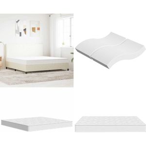 vidaXL Binnenveringmatras middelhard 180x200 cm - Binnenveringmatras - Binnenveringmatrassen - Tweepersoonsmatras - Tweepersoons Matras