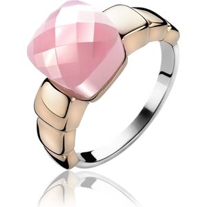 ZINZI zilveren ring rosé verguld roze ZIR1111R
