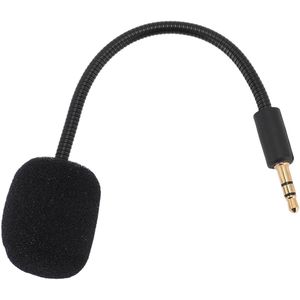Microphone Replacement for Barracuda X Game Headset, 3.5mm Noise Cancelling Microphone, Detachable Gaming Boom Microphone with Foam