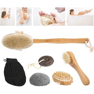 Body Massage Brush Dry Skin Peeling Shower Bathroom - Wake Up Per Wash Brushes Cellulite Foot Peeling Gambe Soft (7 Pieces)