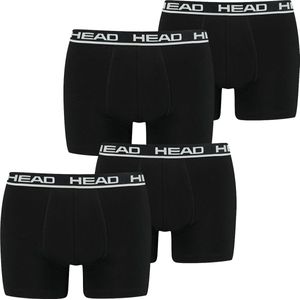 HEAD Heren Boxershorts HEAD BASIC BOXER 4er Pack 4 Pack Zwart S