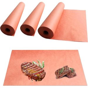 45 cm x 10 m Roze Slagerpapier - BBQ Kraftpapier Rol voor Perfecte Grillresultaten - Butcher Papier Grillpapier voor Grill Rookoven - Visvlees - Sappig Koken