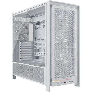 CORSAIR - FRAME 5000D RS - Modulaire High Airflow Mid-Tower PC-Behuizing - Wit - 4x Voorgeïnstalleerde Ventilatoren