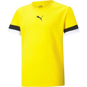 Puma Teamrise Shirt Korte Mouw Kinderen - Geel | Maat: 176