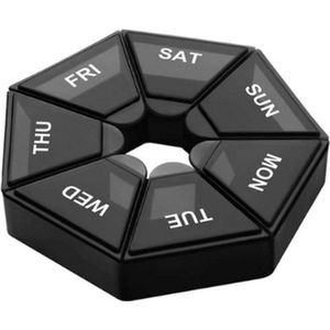 Pillendoos - Pil Organizer - 7 Dagen Opslag - Draagbaar - Compact - Ideaal voor Reizen