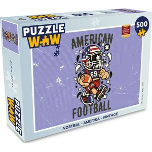 Puzzel Voetbal - Amerika - Vintage - Legpuzzel - Puzzel 500 stukjes