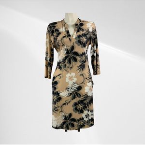 Angelle Milan - Travelkleding - Beige - Jurk - Strijkvrij - Flexibel - Comfortabel