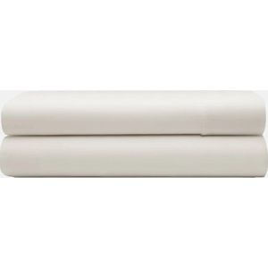 Hoogwaardig basic katoen laken creme - 250x260 (lits-jumeaux) - fijn geweven - zacht en ademend - voor optimaal slaapcomfort