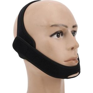 Tegen Snurken Kinband voor CPAP Gebruikers - Mondademhaling Slaaphulpmiddel voor Mannen en Vrouwen - Snore Stopper Jaw Ondersteuning - Anti Snurkapparaat Zwart Anti snurk beugel