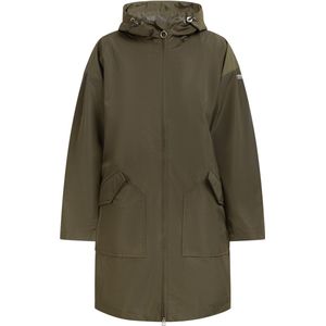 Dreimaster - Overgangsjas - Militaire Olijf - Gerecycled Materiaal - Dames