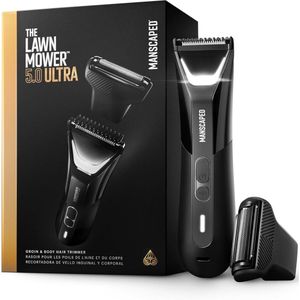 Haartrimmer voor Lichaams- en Gezichtshaar met Vervangbare Messen – Waterdichte Oplaadbare Trimmer met Twee Koppen