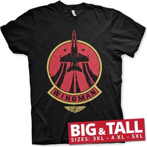 Top Gun Maverick Wingman Big & Tall T-Shirt Black-3XL