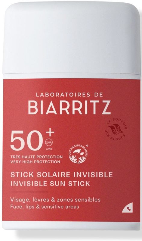 Laboratoires de Biarritz - Organic Invisible Sun Stick - Zonnebrand - SPF50+ - 10 g