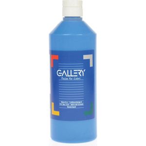 Gallery plakkaatverf, flacon van 500 ml, blauw