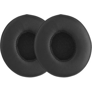 Earpads voor Beats Solo 2 en Solo 3 - Zwarte leren en schuimen oorkussens voor gehoorapparaten