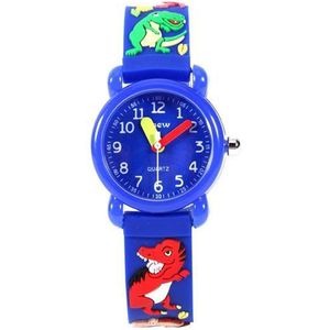 Dinosaurus Horloge – Kinderhorloge – Dino Watch - Giftbox - Blauw