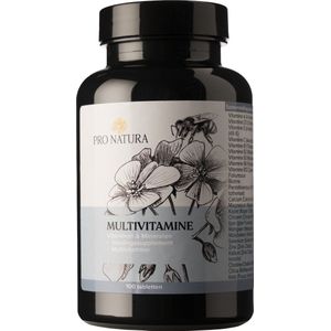 Pro Natura B.V. Multi Vitamine - Mineralen - Weerstand - Bioactieve stoffen - Vegan - 100 tabletten
