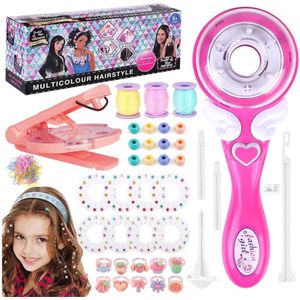 Haar Bedazzler Kit - Automatische haarvlechtmachine - Combinatiepakket voor haar - Haarvlechtmachine en Diamond Hair Machine - Meisjes haarstylingtool met 240 haaredelstenen