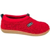 Q Fit - Cato - Dames Pantoffels - Rood - Wol Gekleed