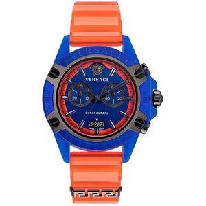Versace Icon Active VEZ700922 Horloge - Siliconen - Oranje - Ø 44 mm