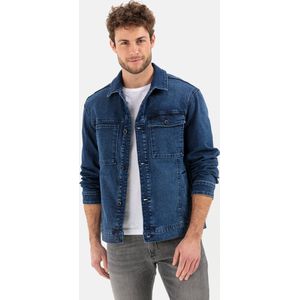 camel active Denimjack van katoenmix - Maat menswear-54 - Blauw